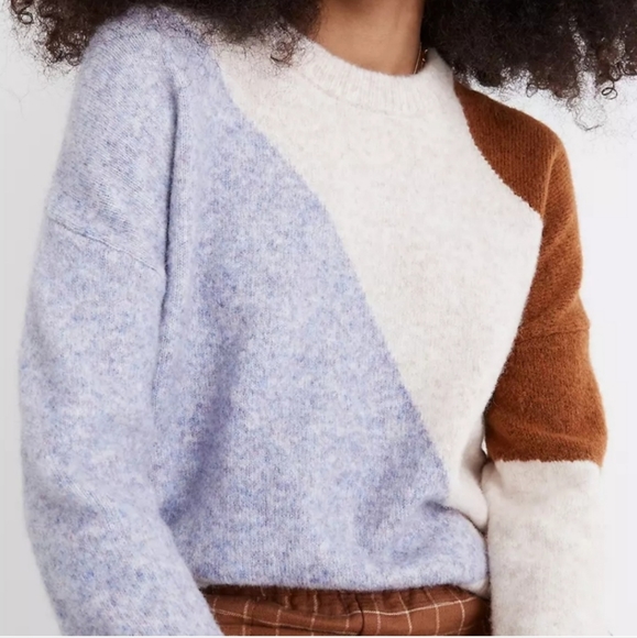 Madewell Sweaters - MADEWELL Cedarbrook Colorblock Pullover Sweater